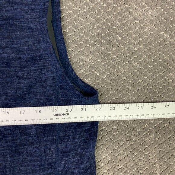 Johnnie-O Tahoe Fleece Vest Men's Medium Admiral Blue Full Zip JMVT1100 - Picture 12 of 14